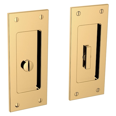 Baldwin Privacy Sliding Door Locks Unlacquered Brass PD006.031.PRIV